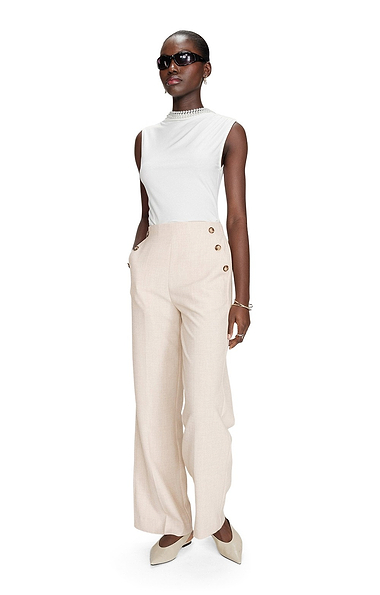 Ladies Grace & Mila Valigny Side Button Smart Trousers