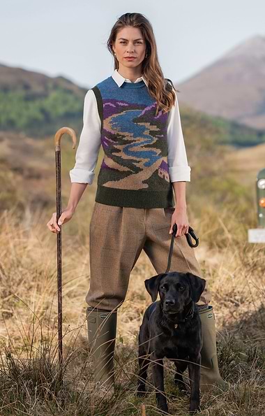 Ladies Saxony Tweed Breeks