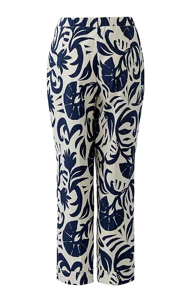 Ladies Oui Printed Trousers