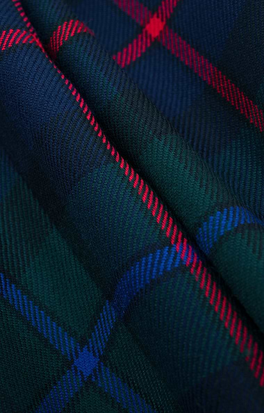 Ladies Wide Leg Tartan Trousers