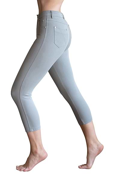 Ladies Marble Cropped Jeans