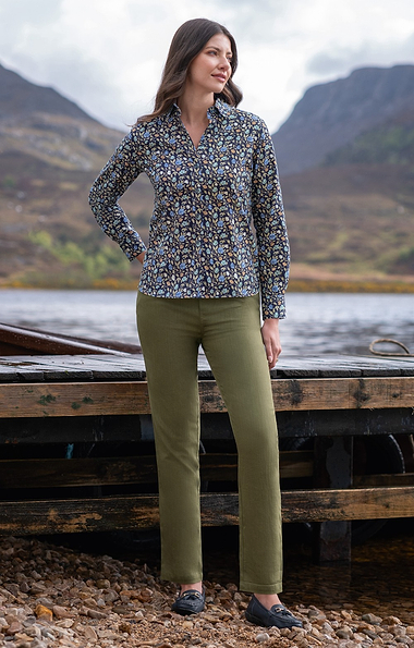 Ladies Denim Pull On Trousers