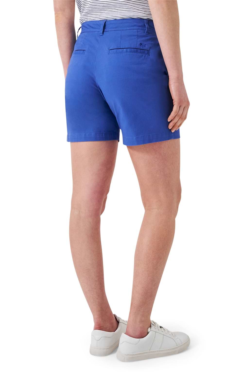 Ladies Crew Clothing Chino Shorts, Blue House of Bruar