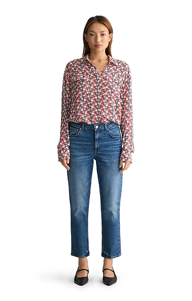 Ladies Gant Straight Crop Jeans