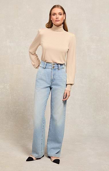 Ladies Holland Cooper High Waisted Straight Jeans