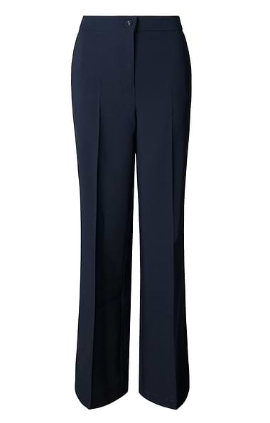 Ladies Pleated Wide Leg Trousers