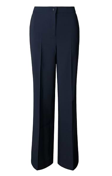 Ladies Pleated Wide Leg Trousers