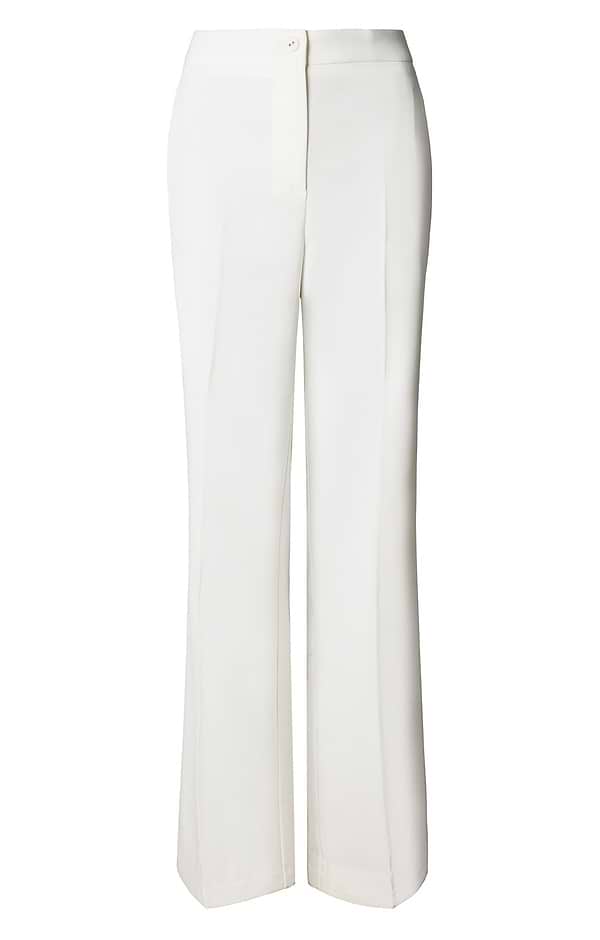 Ladies Pleated Wide Leg Trousers