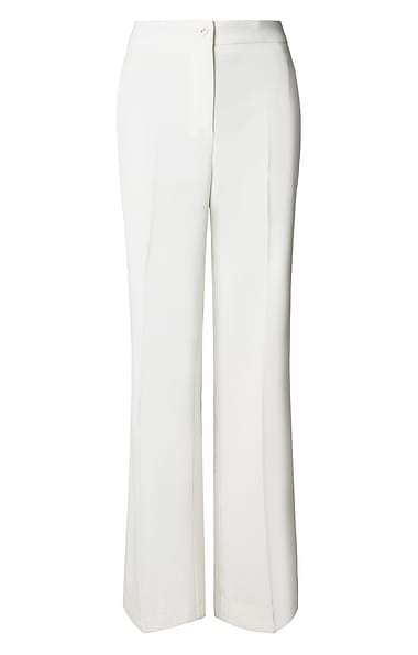 Ladies Pleated Wide Leg Trousers