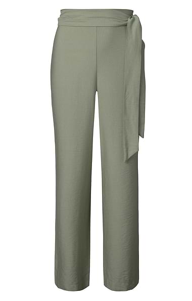 Ladies Tie Waist Wide Leg Summer Trousers