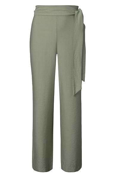 Ladies Tie Waist Wide Leg Summer Trousers