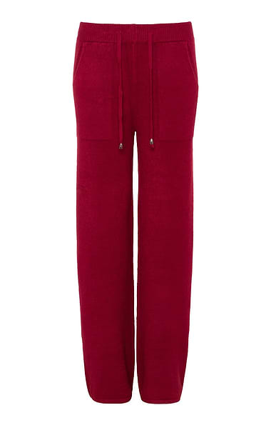 Ladies Wide Leg Knit Trousers