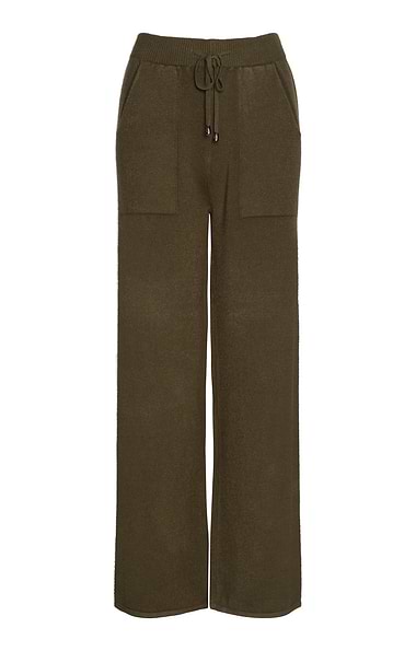 Ladies Wide Leg Knit Trousers