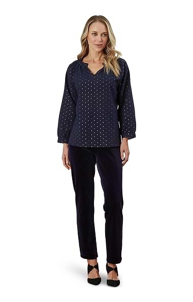 Stretch Velvet Cassia Trouser