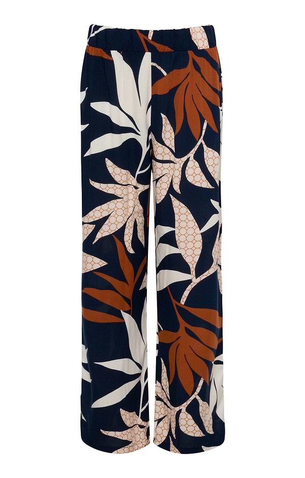 Ladies Print Relaxed Fit Trousers