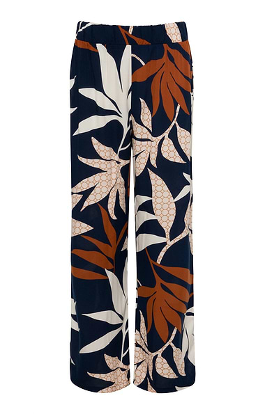 Ladies Print Relaxed Fit Trousers