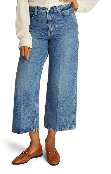 Ladies Tommy Hilfiger Wide Leg High Waist Jeans