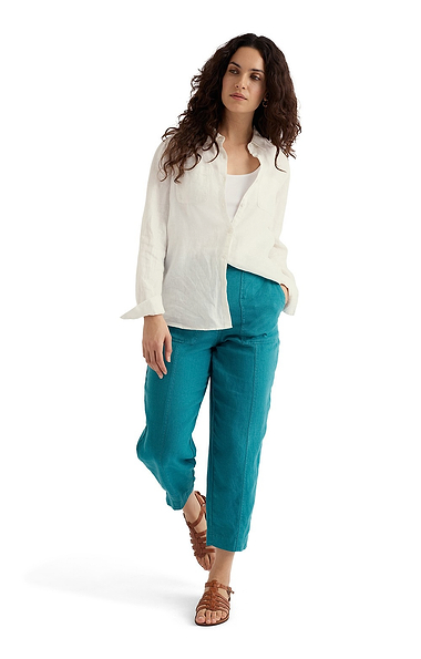 Ladies Seasalt Linen Saltings Cropped Trousers