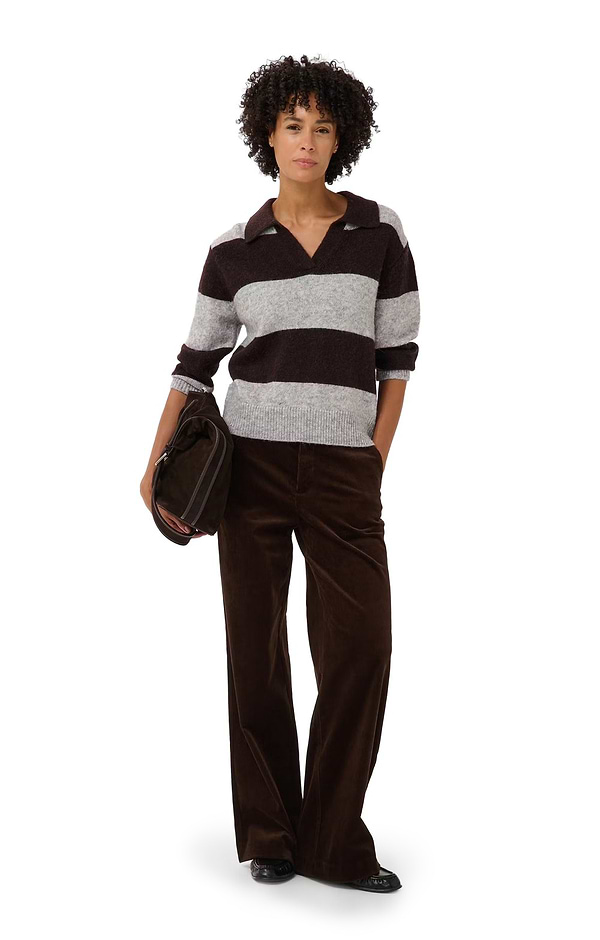 Ladies Part Two Columba Corduroy Wide Leg Trousers