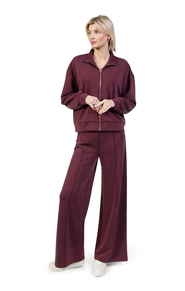 Ladies Wide Leg Jersey Trousers