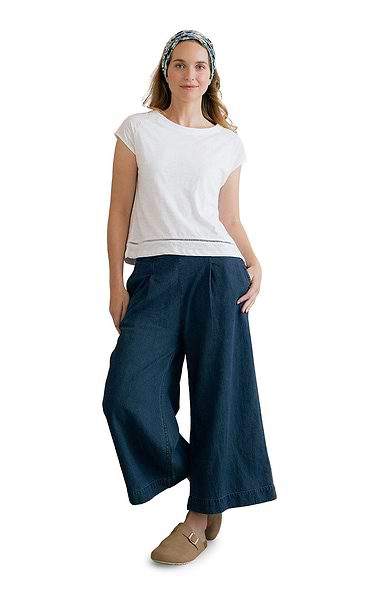 Ladies Lily & Me Cotton Linen Blend Trousers