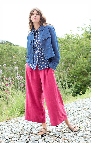 Ladies Lily & Me Linen Rich Trousers