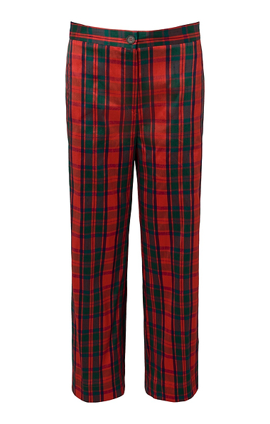 Ladies Cropped Taffeta Trousers