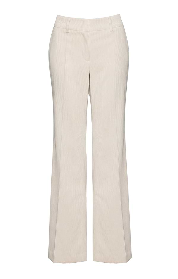 Ladies Cord Wide Leg Trousers