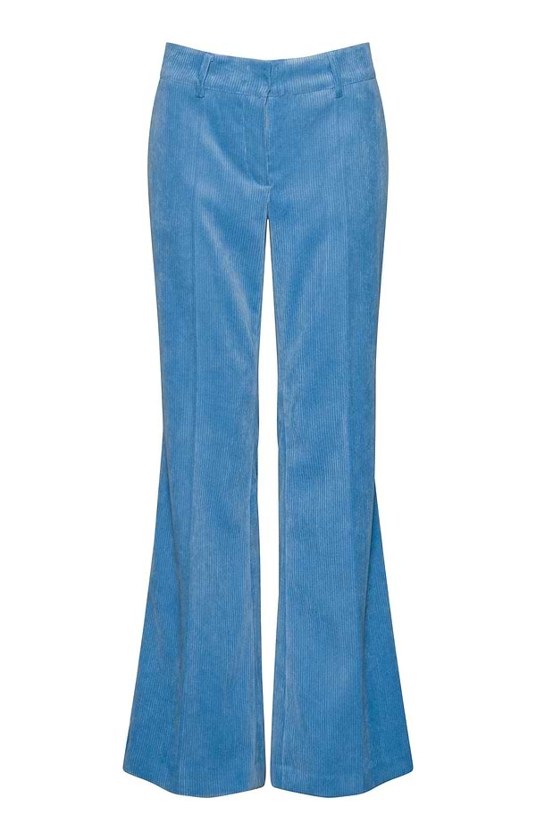 Ladies Cord Wide Leg Trousers
