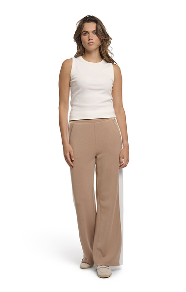 Ladies Rino & Pelle Stripe Relaxed Fit Trousers