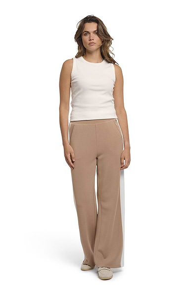 Ladies Rino & Pelle Stripe Relaxed Fit Trousers