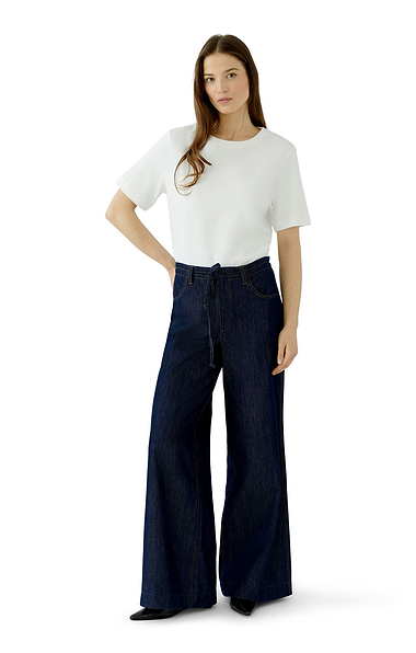 Ladies Oui Denim Wide Leg Jeans