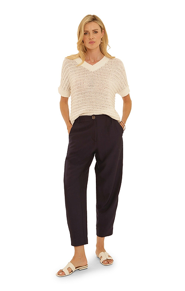 Ladies Pomodoro Barrel Leg Trousers