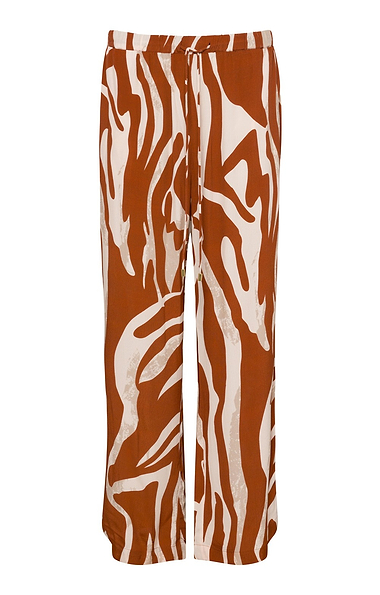 Ladies Pomodoro Zebra Print Trousers