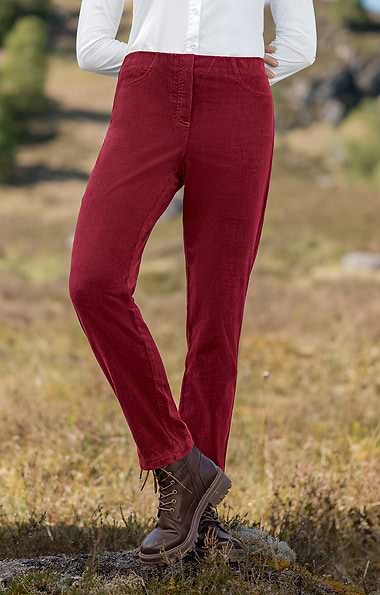 Ladies Stretch Needlecord Pull Ons