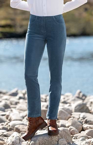 Ladies Stretch Needlecord Pull Ons