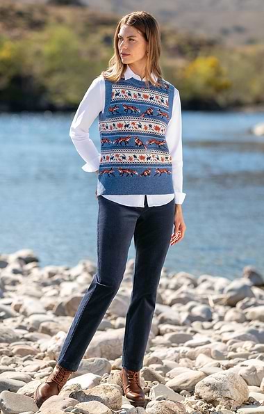 Ladies Stretch Needlecord Pull Ons