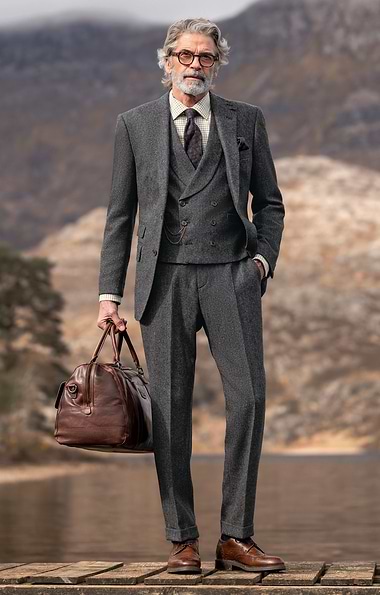 Men's Shetland Tweed Trousers