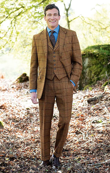 Men's Saxony Tweed Trousers