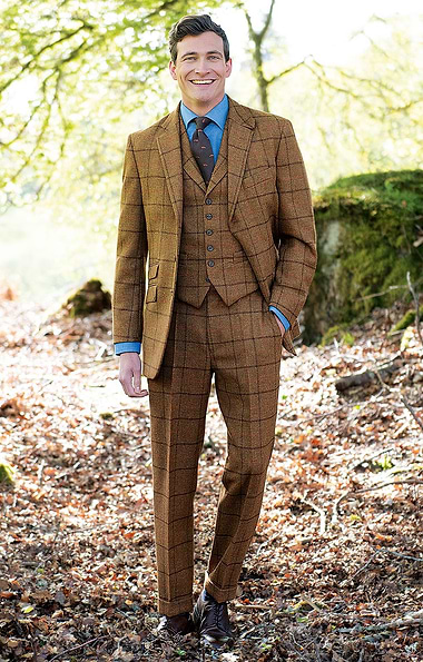 Men's Saxony Tweed Trousers