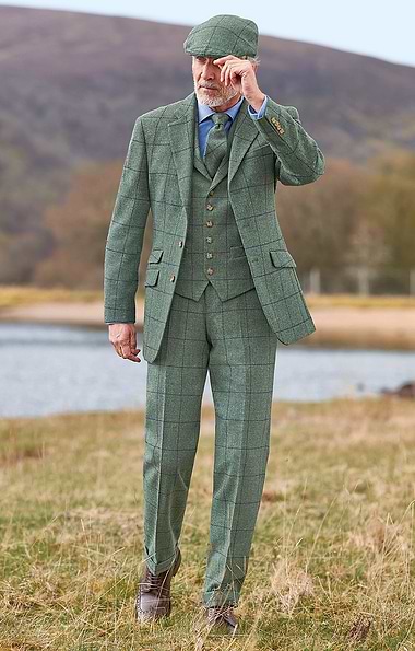 Men's Saxony Tweed Trousers