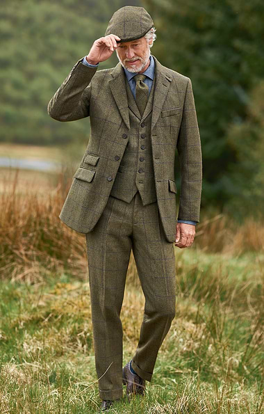 Men's Saxony Tweed Trousers