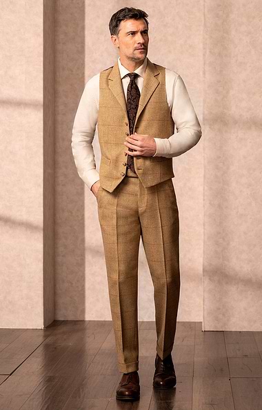 Men's Saxony Tweed Trousers