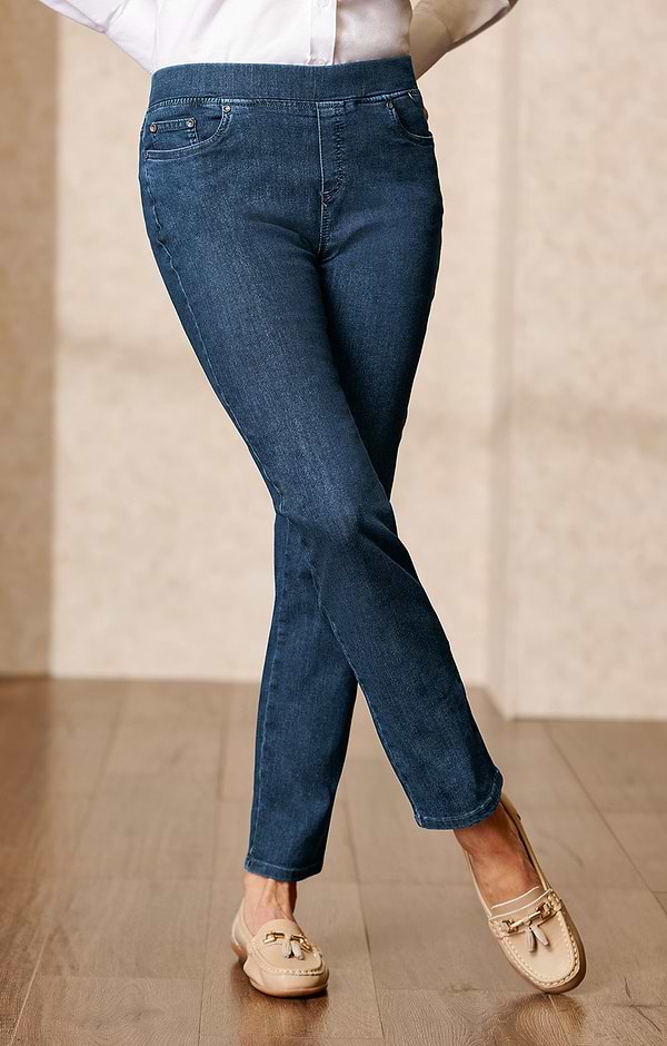 Ladies Anna Montana Denim Pull Ons