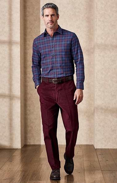 Men's Needle Cord Trousers