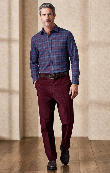 Men's Needle Cord Trousers