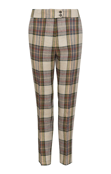 Ladies Irish Linen Crop Trousers