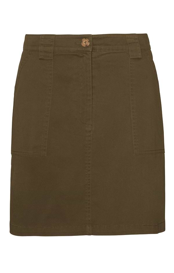 Ladies Chino Patch Pocket Short Skirt