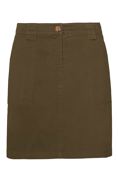 Ladies Chino Patch Pocket Short Skirt