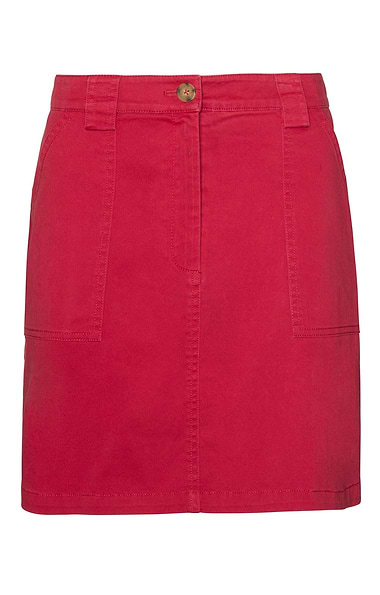 Ladies Chino Patch Pocket Short Skirt